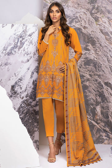 FW-26-21-MUSTARD Alkaram Winter Collection 2021